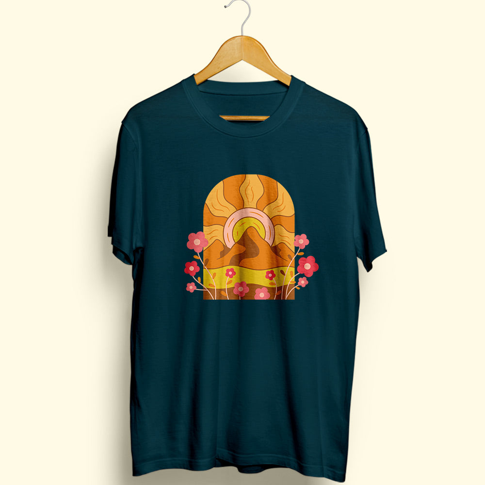 Groovy Sunset Half Sleeve T-Shirt