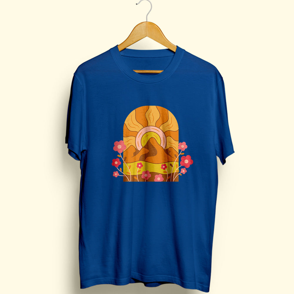 Groovy Sunset Half Sleeve T-Shirt