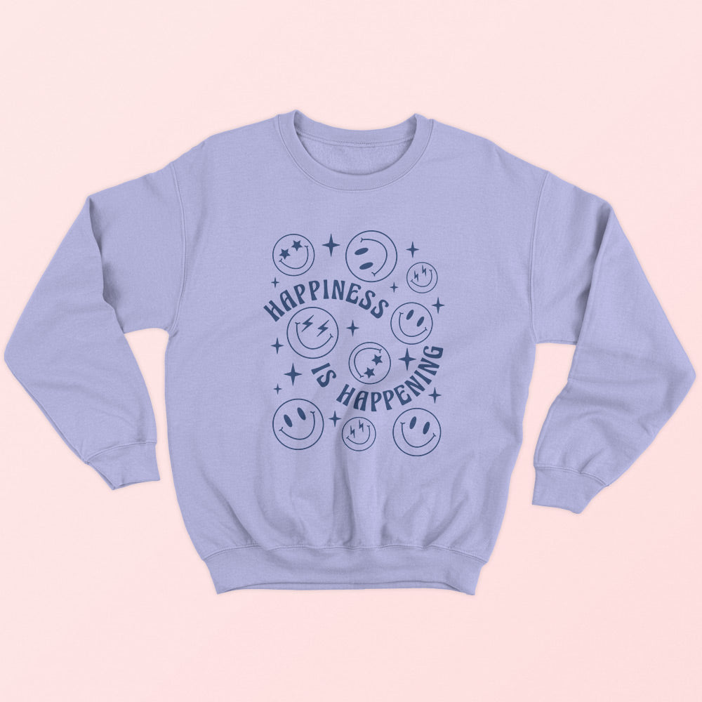 Happiness Is Happening Sweatshirt - Soul & Peace