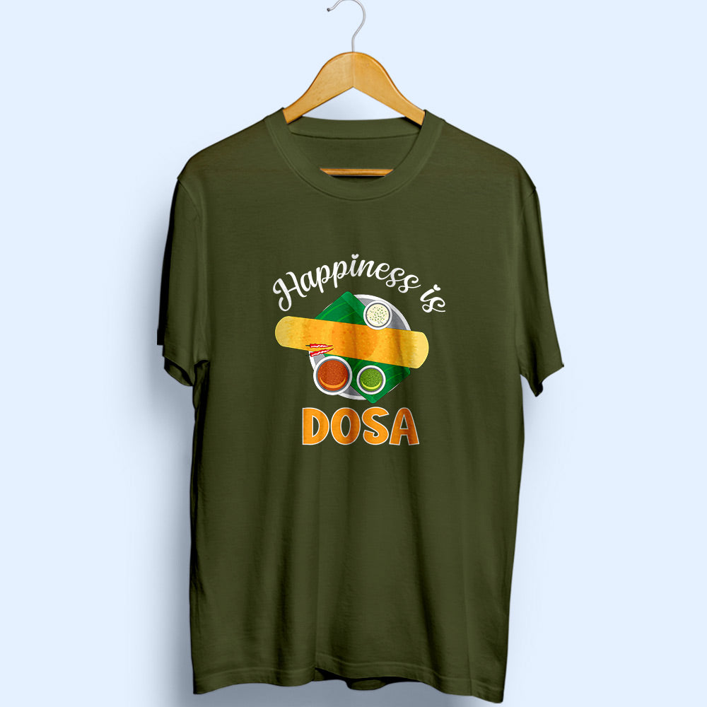 Happiness Is Dosa Half Sleeve T-Shirt