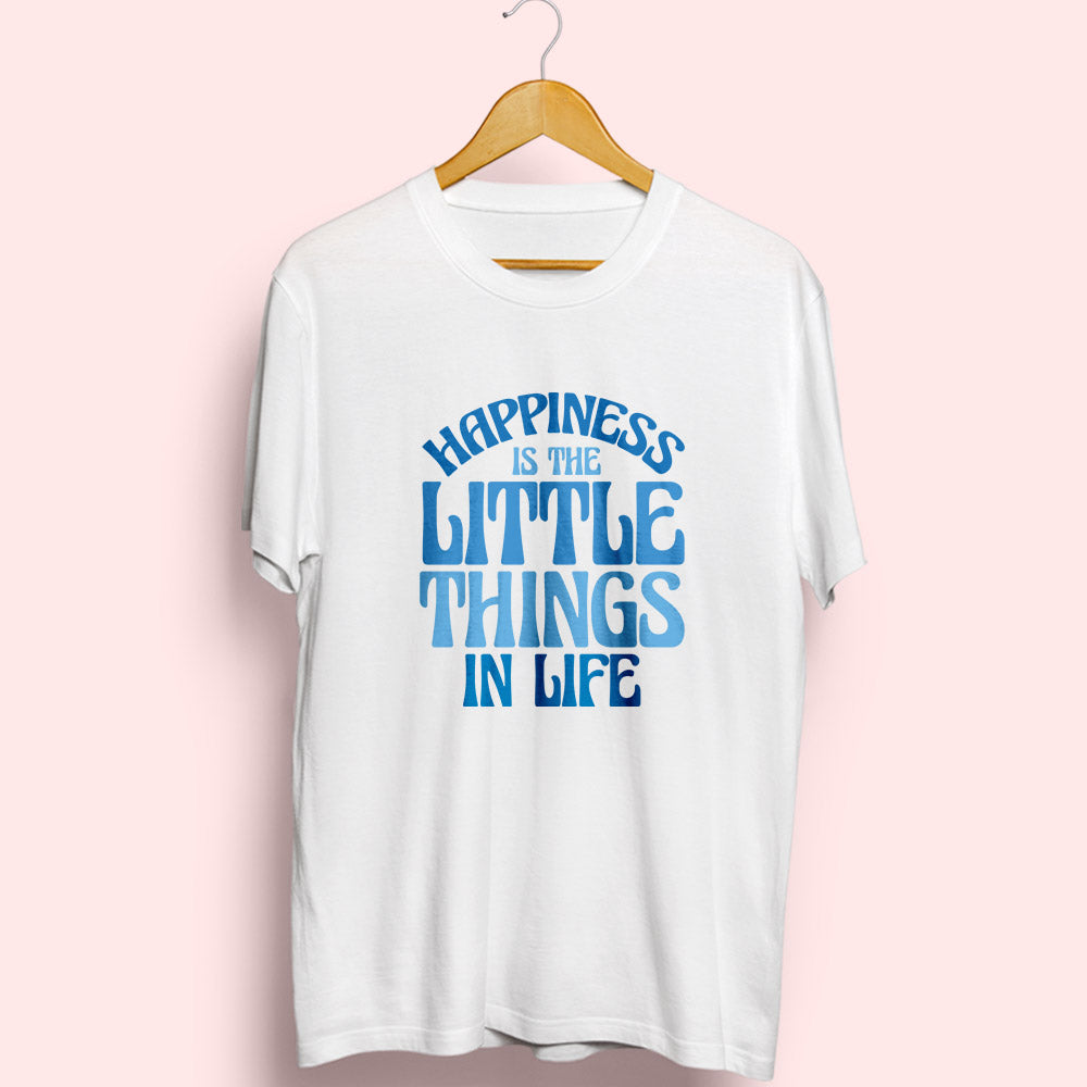 Happiness Is Little Things Half Sleeve T-Shirt