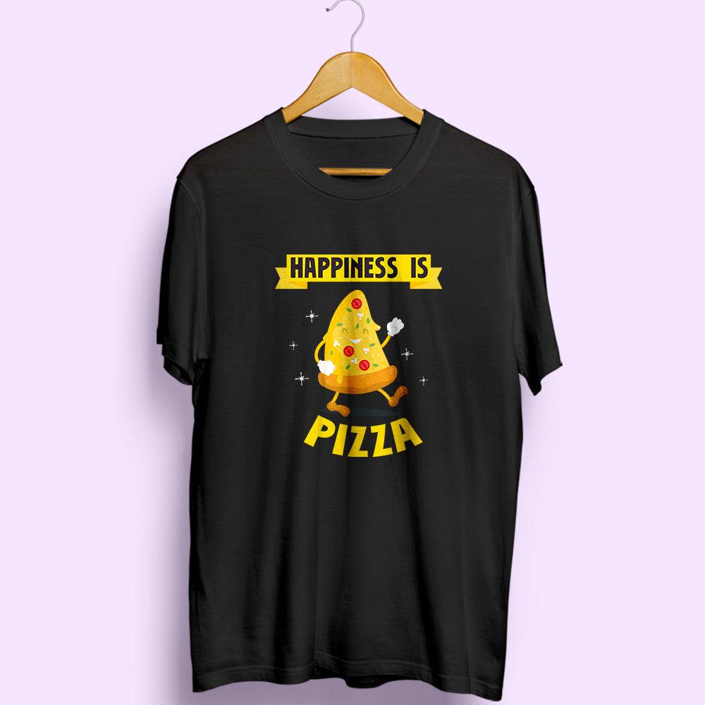 Happiness Is Pizza Half Sleeve T-Shirt - Soul & Peace