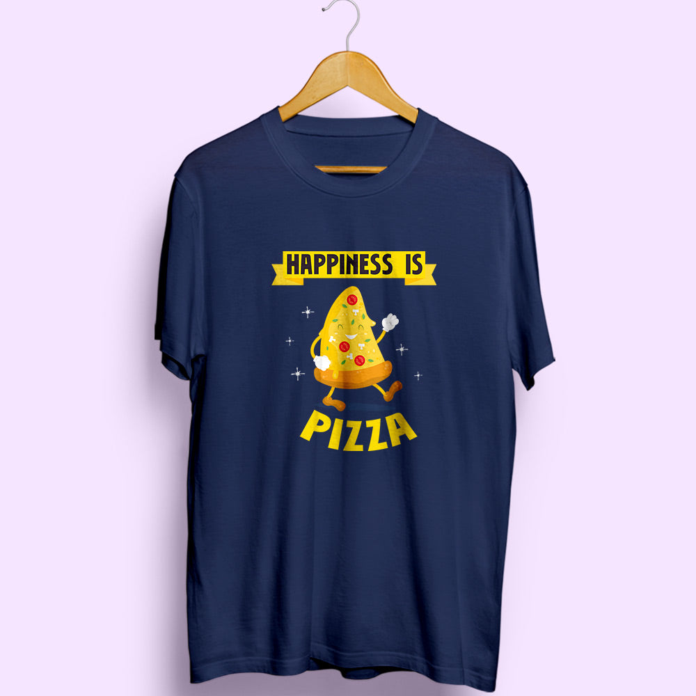 Happiness Is Pizza Half Sleeve T-Shirt - Soul & Peace