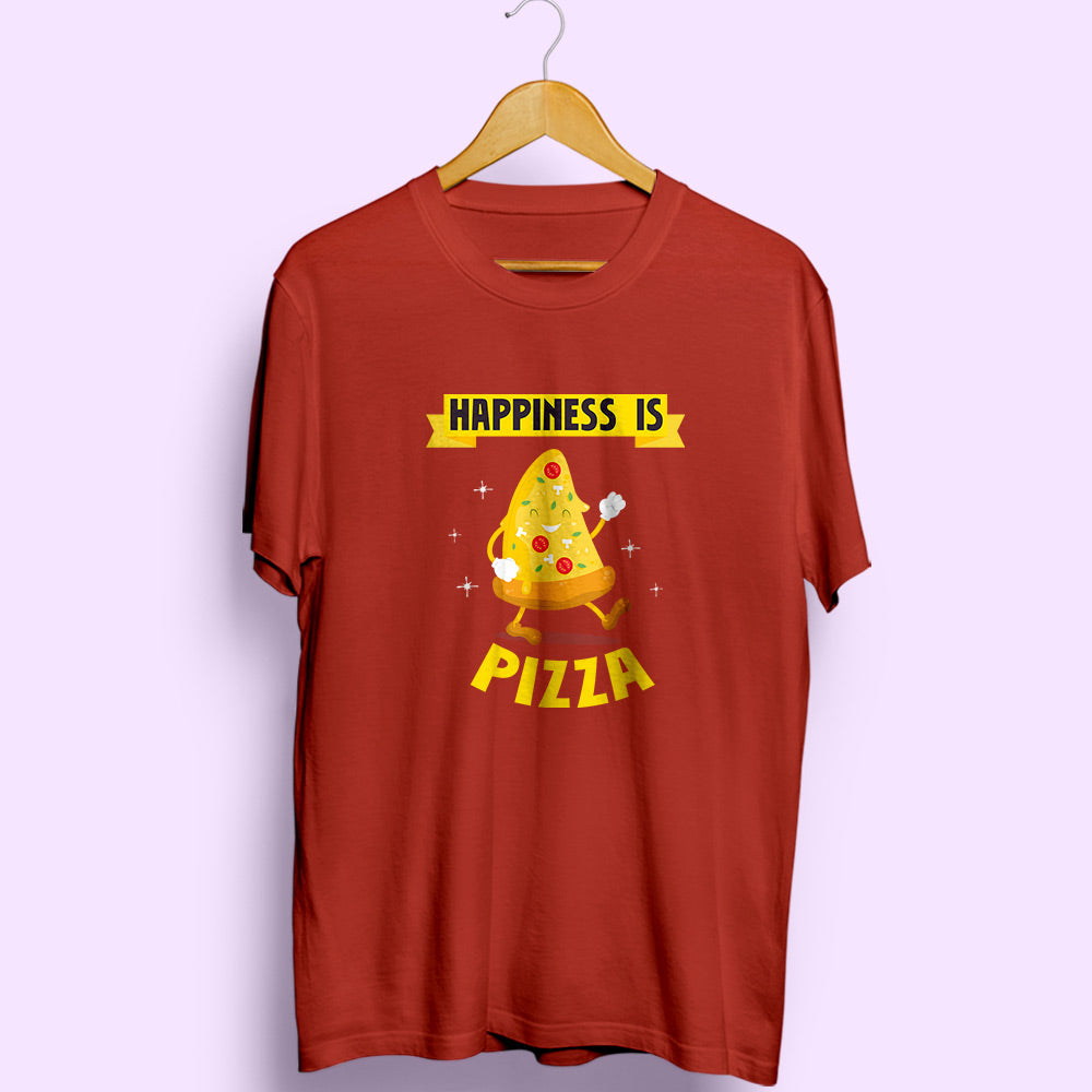 Happiness Is Pizza Half Sleeve T-Shirt - Soul & Peace