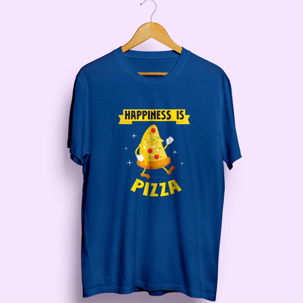 Happiness Is Pizza Half Sleeve T-Shirt - Soul & Peace