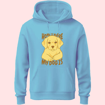 Home Is Where My Dog Unisex Hoodie