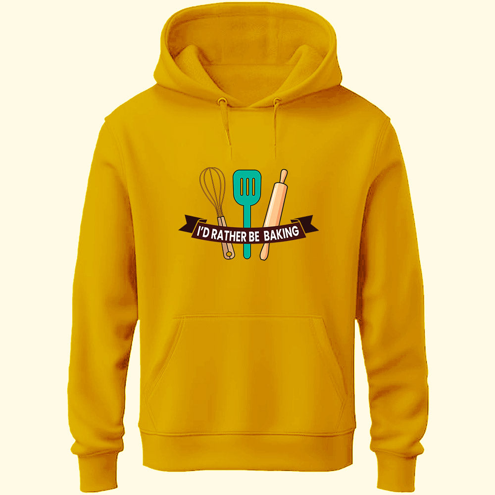 I'd Rather Be Baking Unisex Hoodie