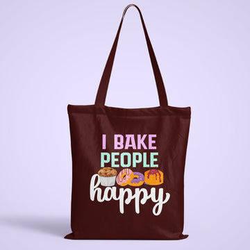 I Bake People Happy Tote Bag