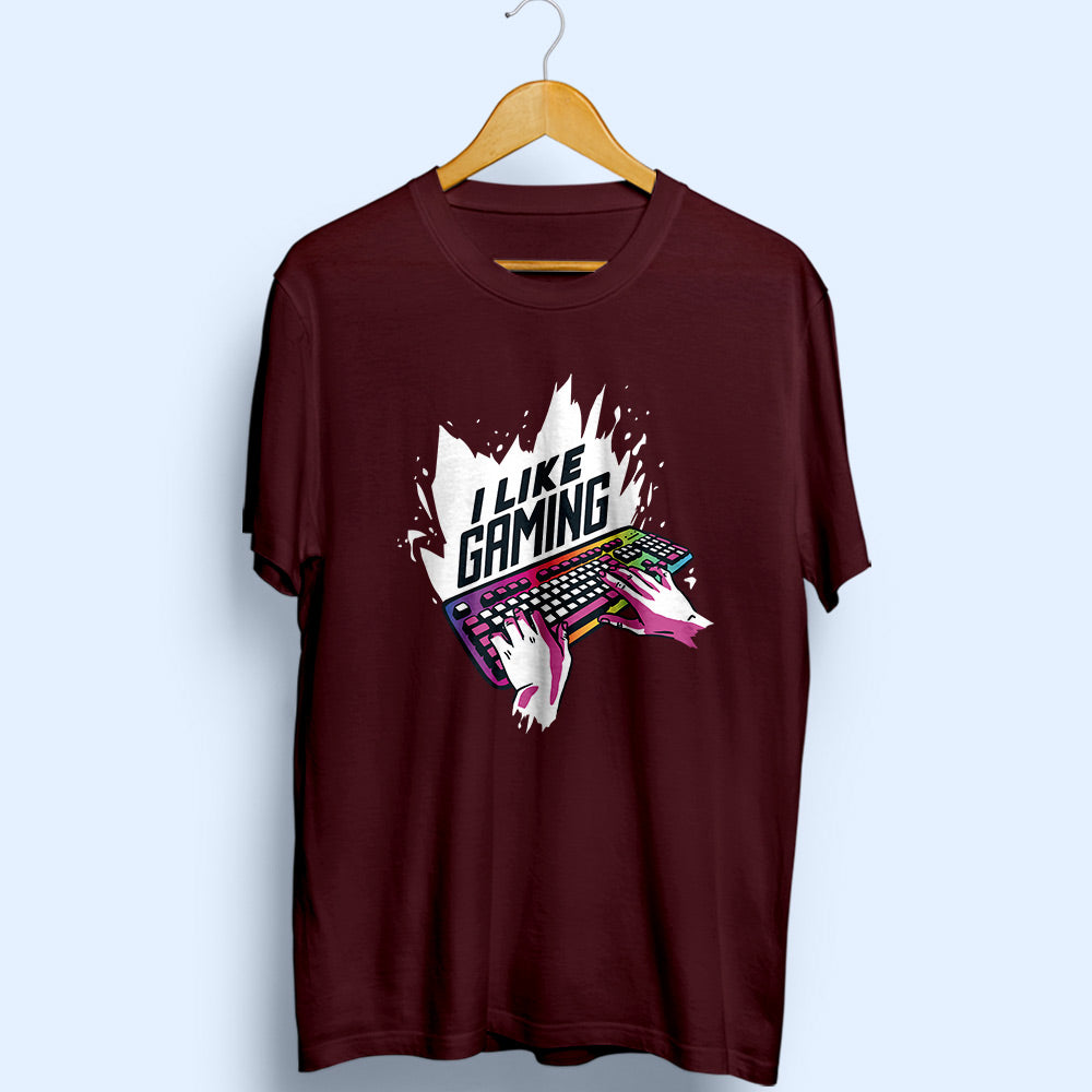 I Like Gaming Half Sleeve T-Shirt - Soul & Peace