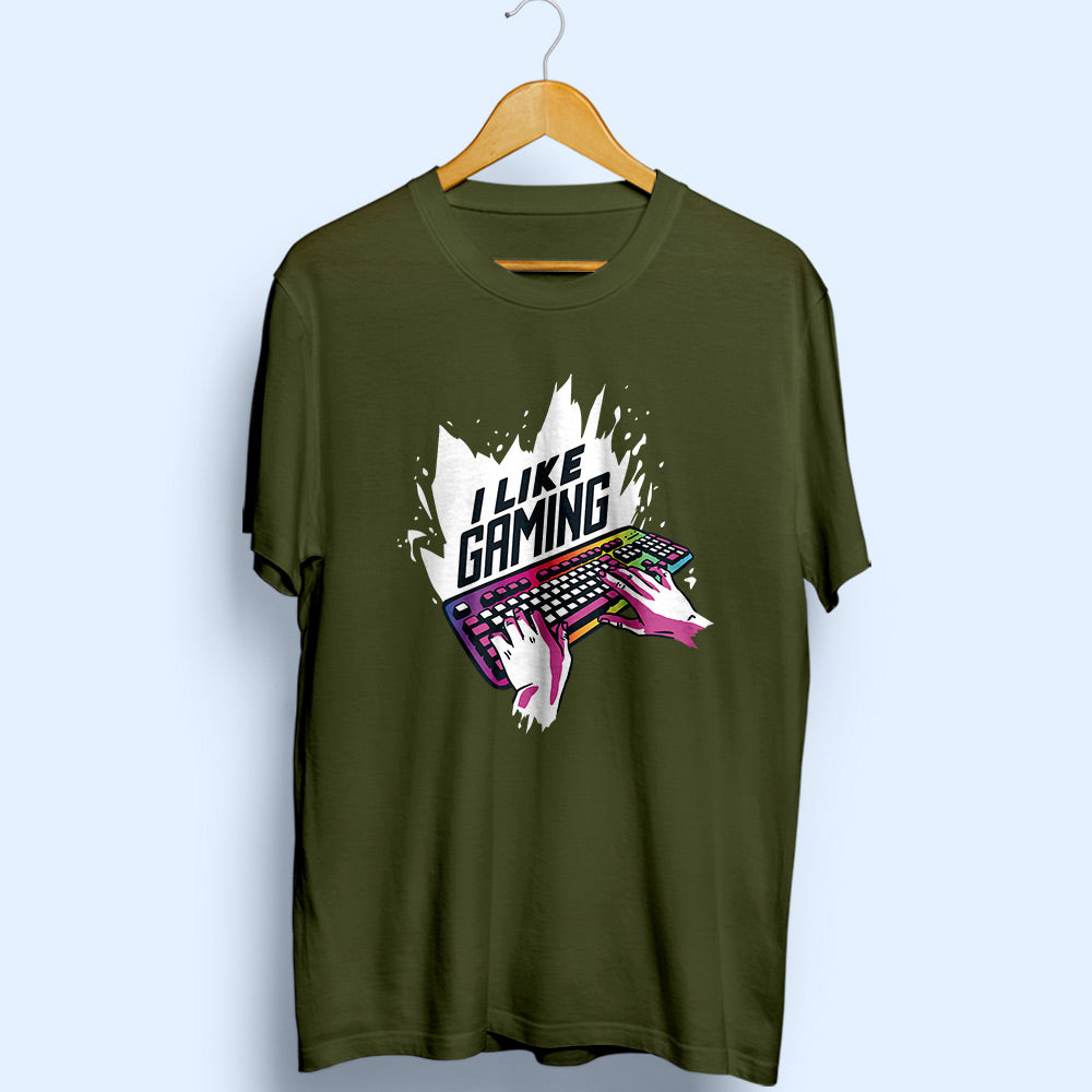 I Like Gaming Half Sleeve T-Shirt - Soul & Peace