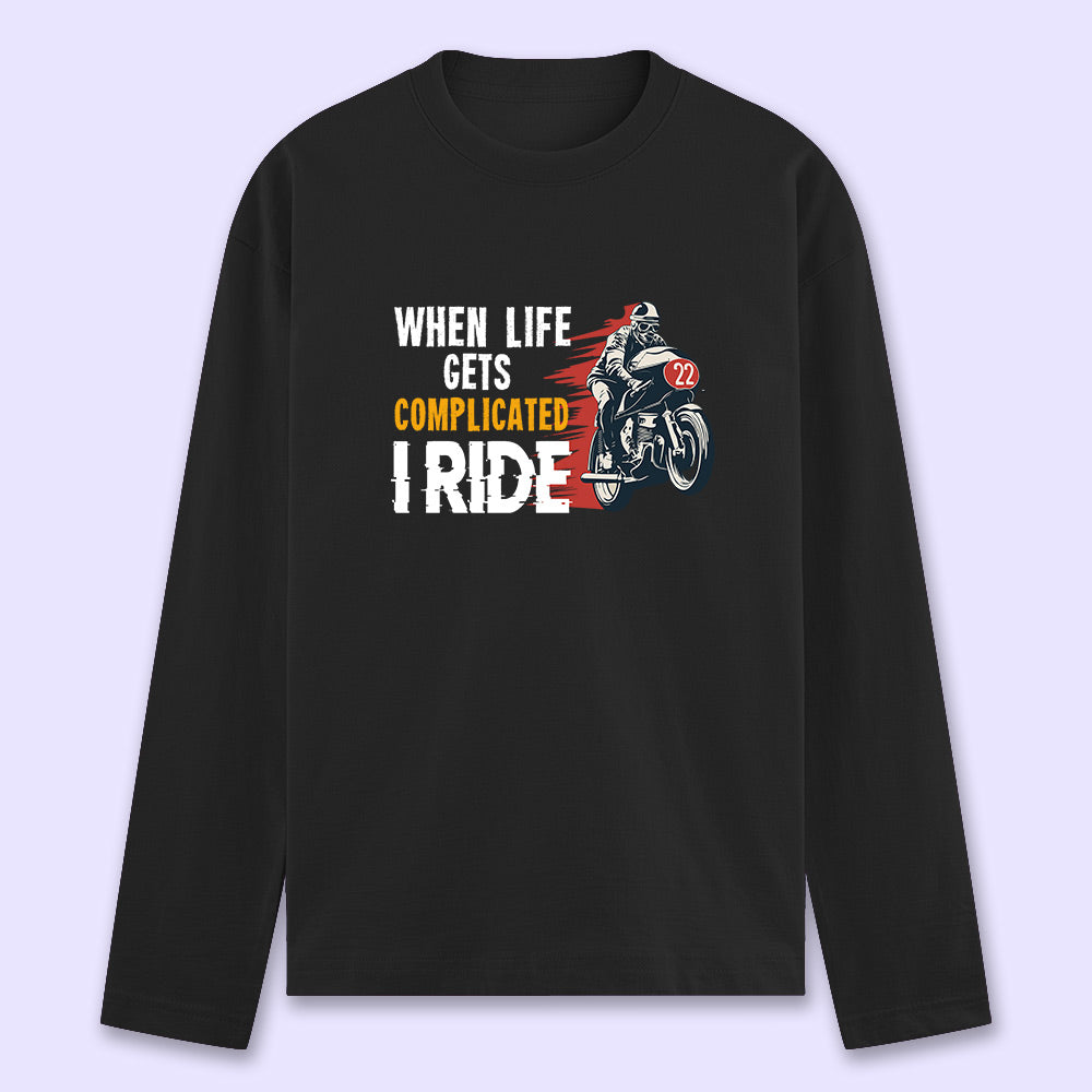 I Ride Full Sleeve T-shirt - Soul & Peace