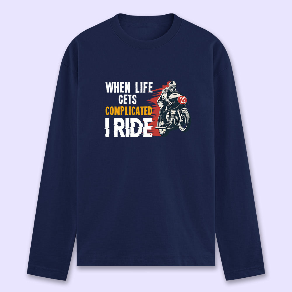 I Ride Full Sleeve T-shirt - Soul & Peace