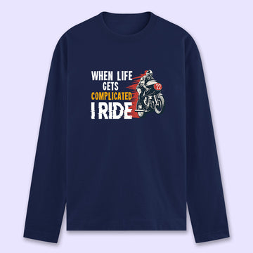 I Ride Full Sleeve T-shirt - Soul & Peace