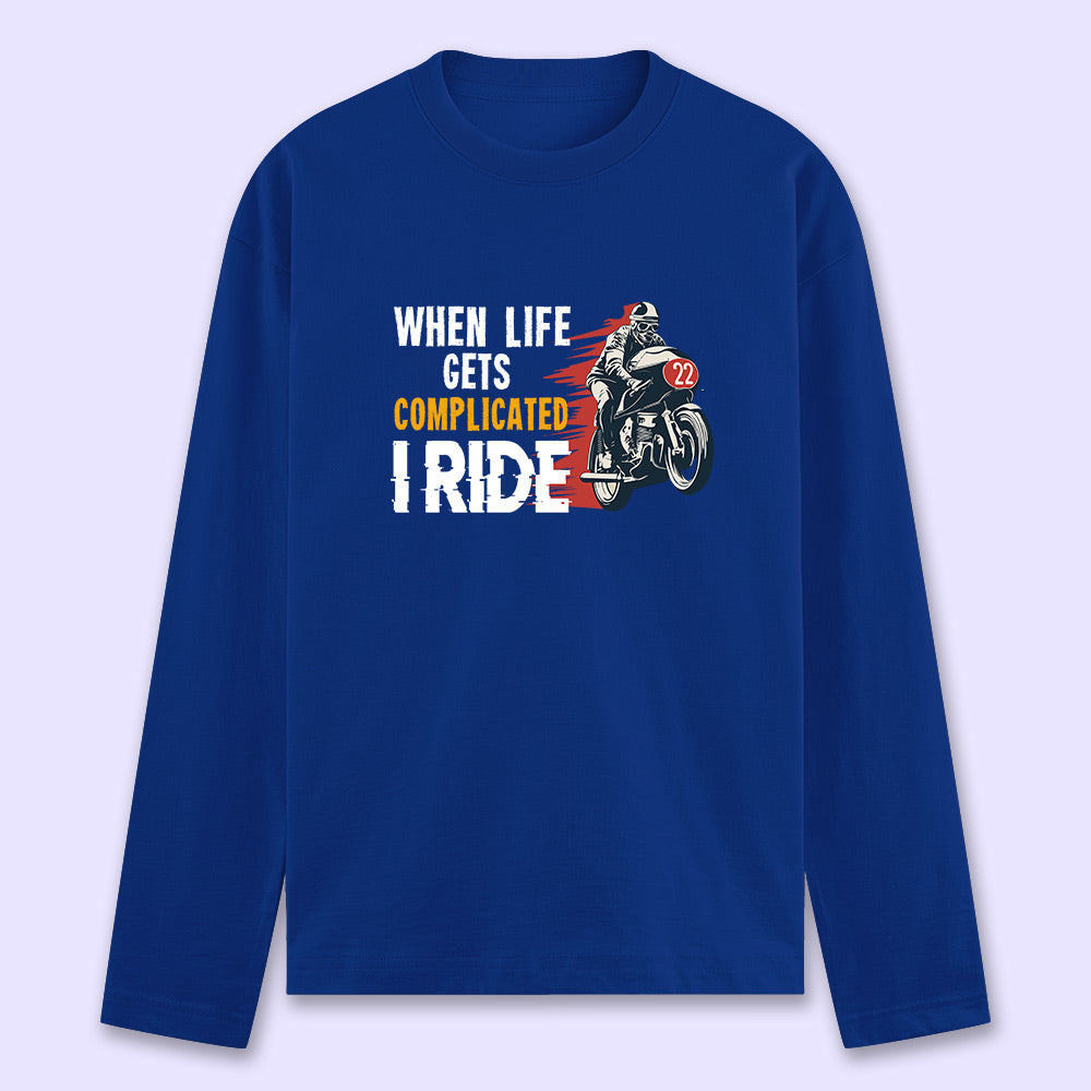 I Ride Full Sleeve T-shirt - Soul & Peace