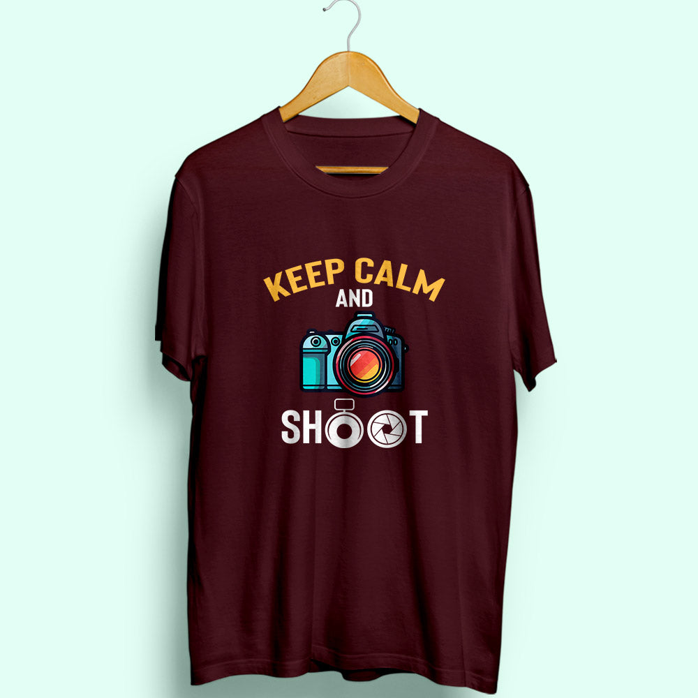 Keep Calm And Shoot Half Sleeve T-Shirt - Soul & Peace