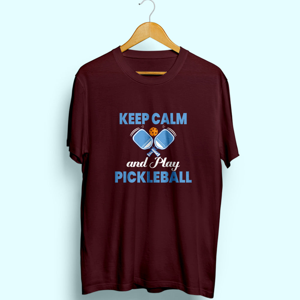 Keep Calm & Play Pickleball Half Sleeve T-Shirt