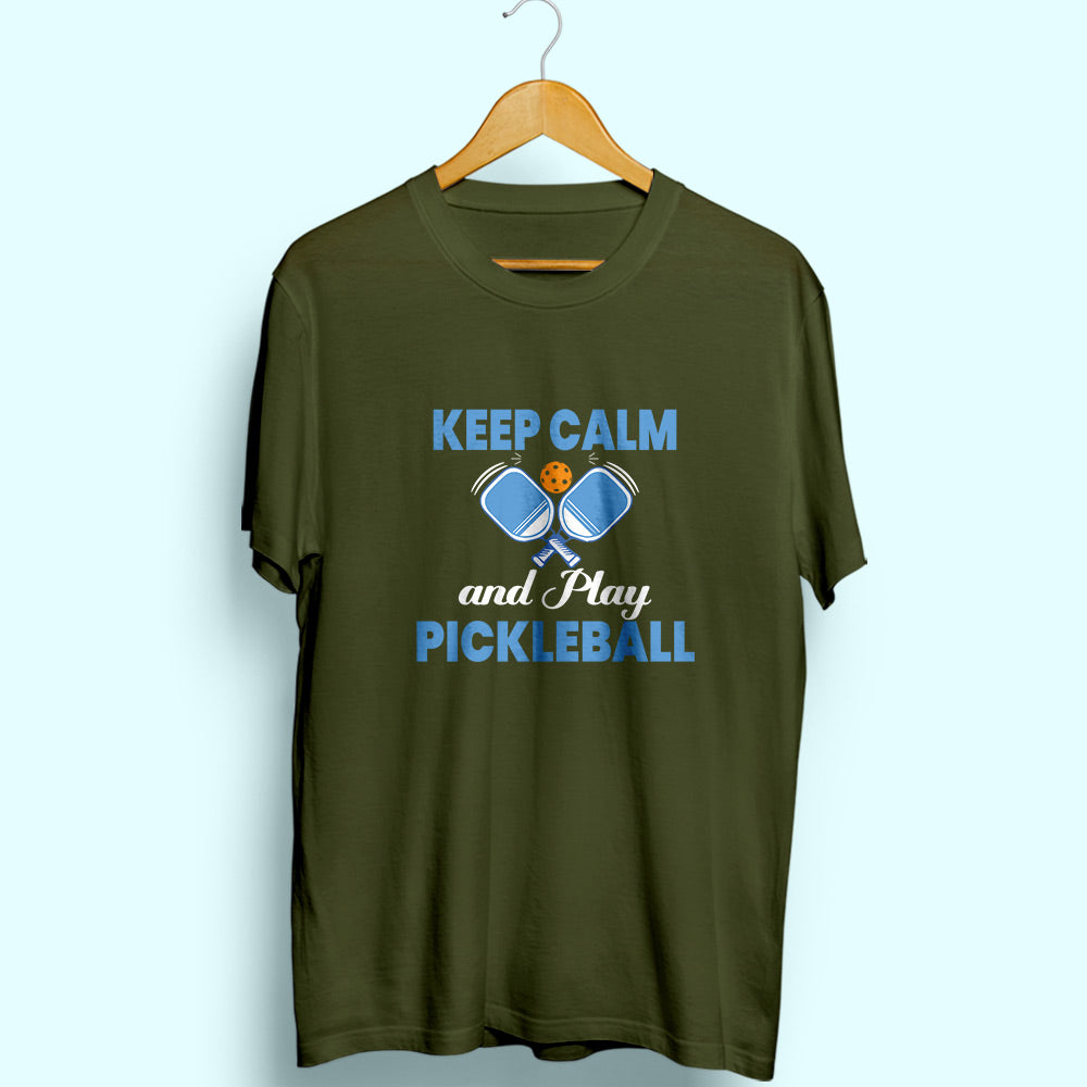 Keep Calm & Play Pickleball Half Sleeve T-Shirt