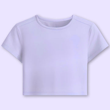Lavender Plain Crop Top