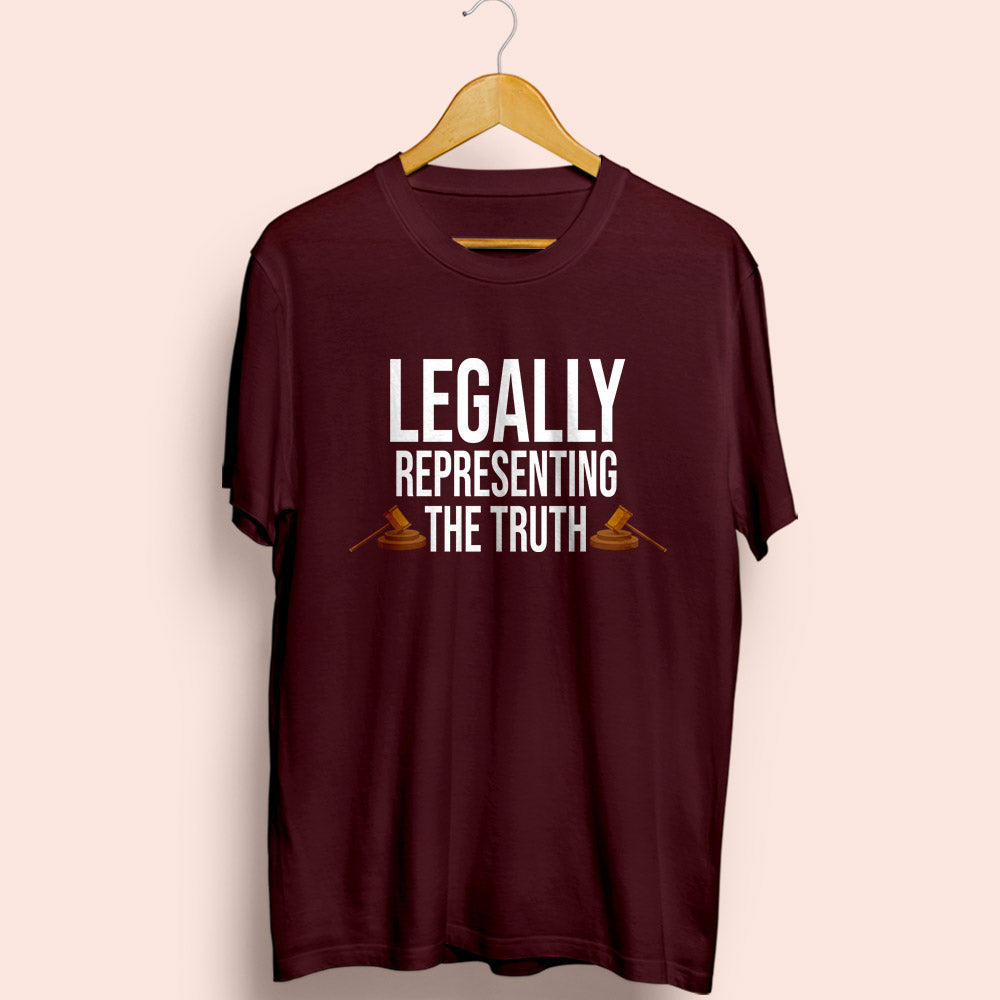 Legally Representing The Truth Half Sleeve T-Shirt - Soul & Peace