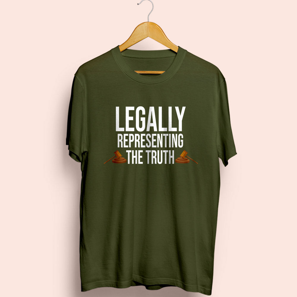 Legally Representing The Truth Half Sleeve T-Shirt - Soul & Peace