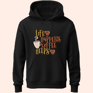 Life Happens Coffee Helps Unisex Hoodie - Soul & Peace