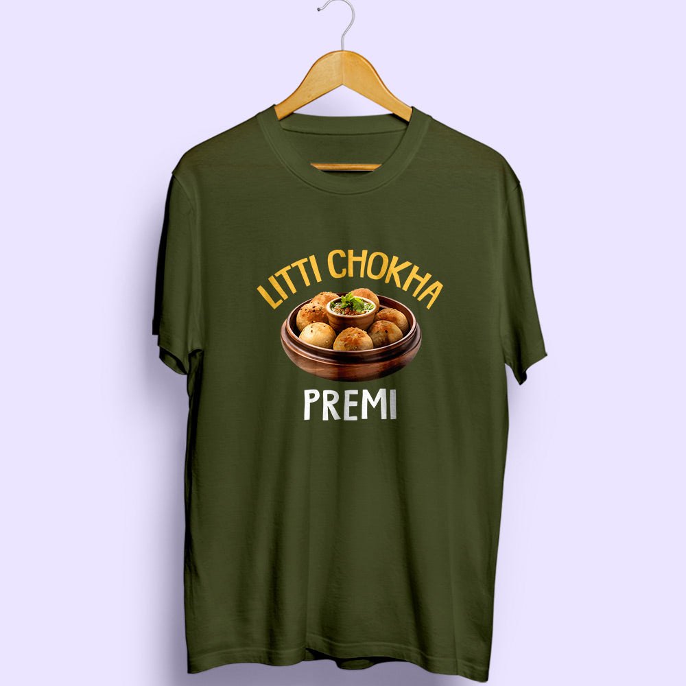 Litti Chokha Half Sleeve T-Shirt