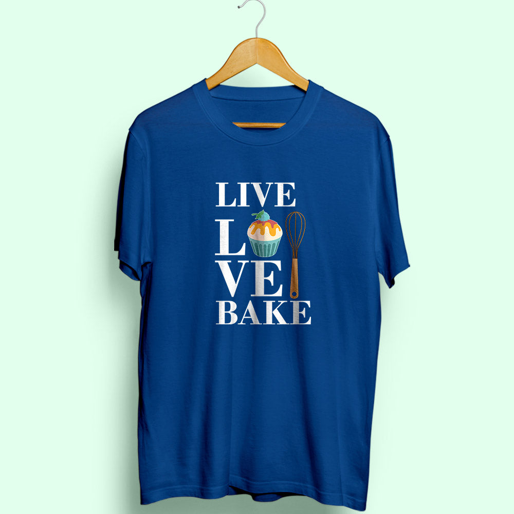Live Love Bake Half Sleeve T-Shirt
