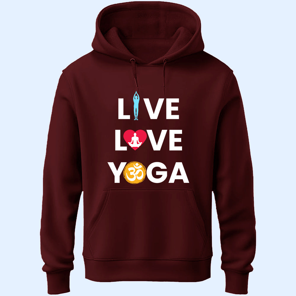 Live Love Yoga Unisex Hoodie - Soul & Peace