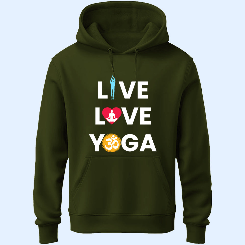 Live Love Yoga Unisex Hoodie - Soul & Peace