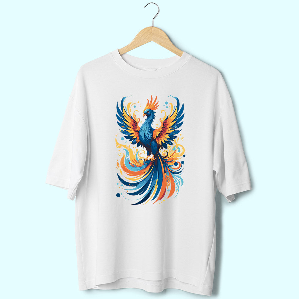 Majestic Phoenix (Front Print) Oversized T-Shirt