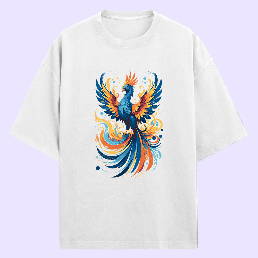 Majestic Phoenix (Front Print) Oversized T-Shirt