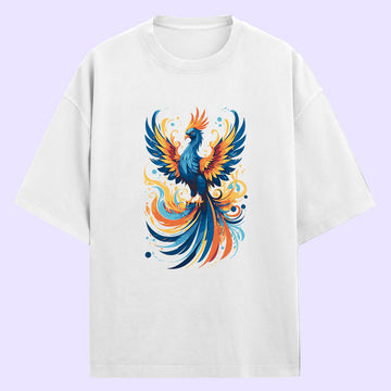 Majestic Phoenix (Front Print) Oversized T-Shirt