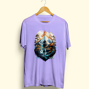 Majestic Winter Half Sleeve T-Shirt