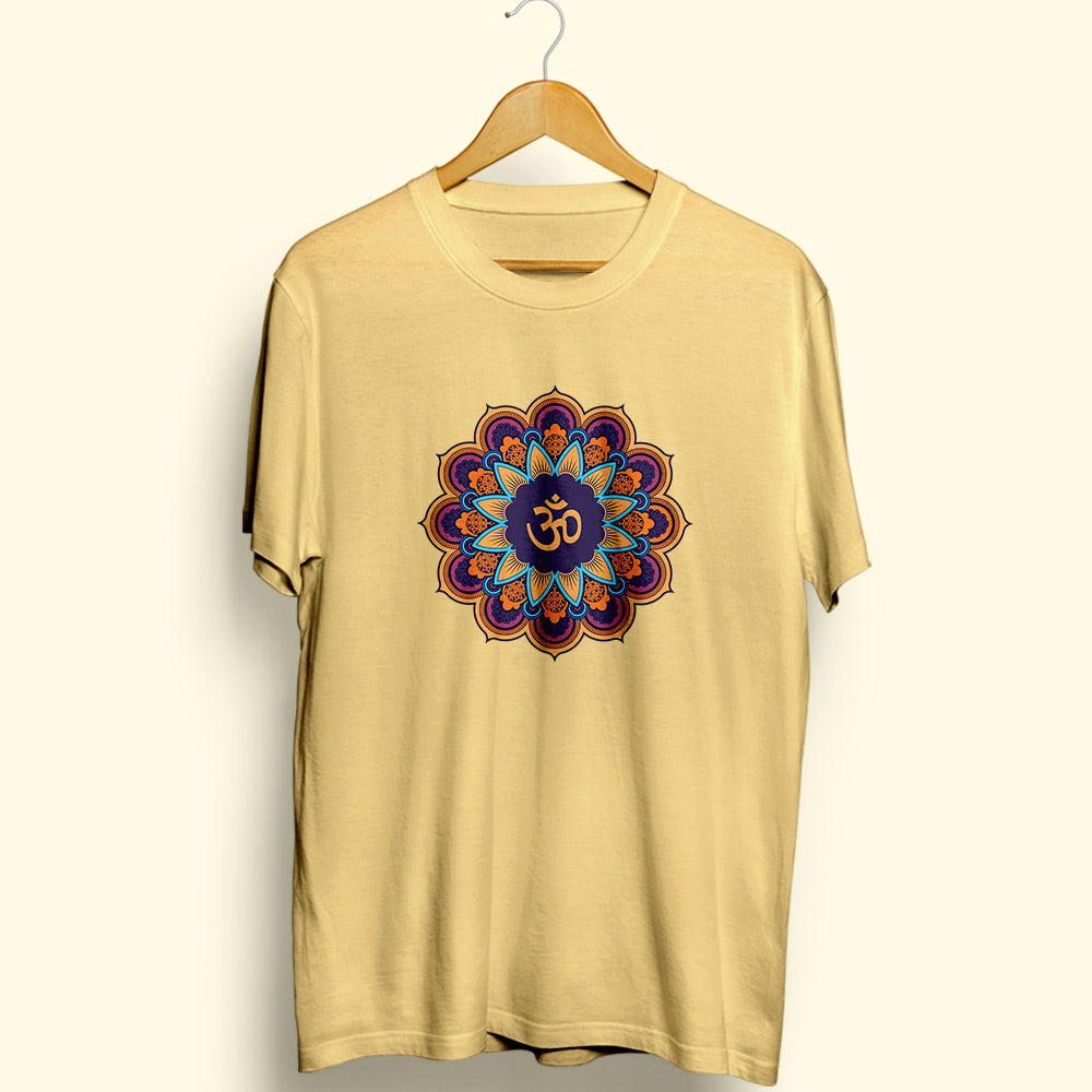 Mandala OM Half Sleeve T-Shirt - Soul & Peace