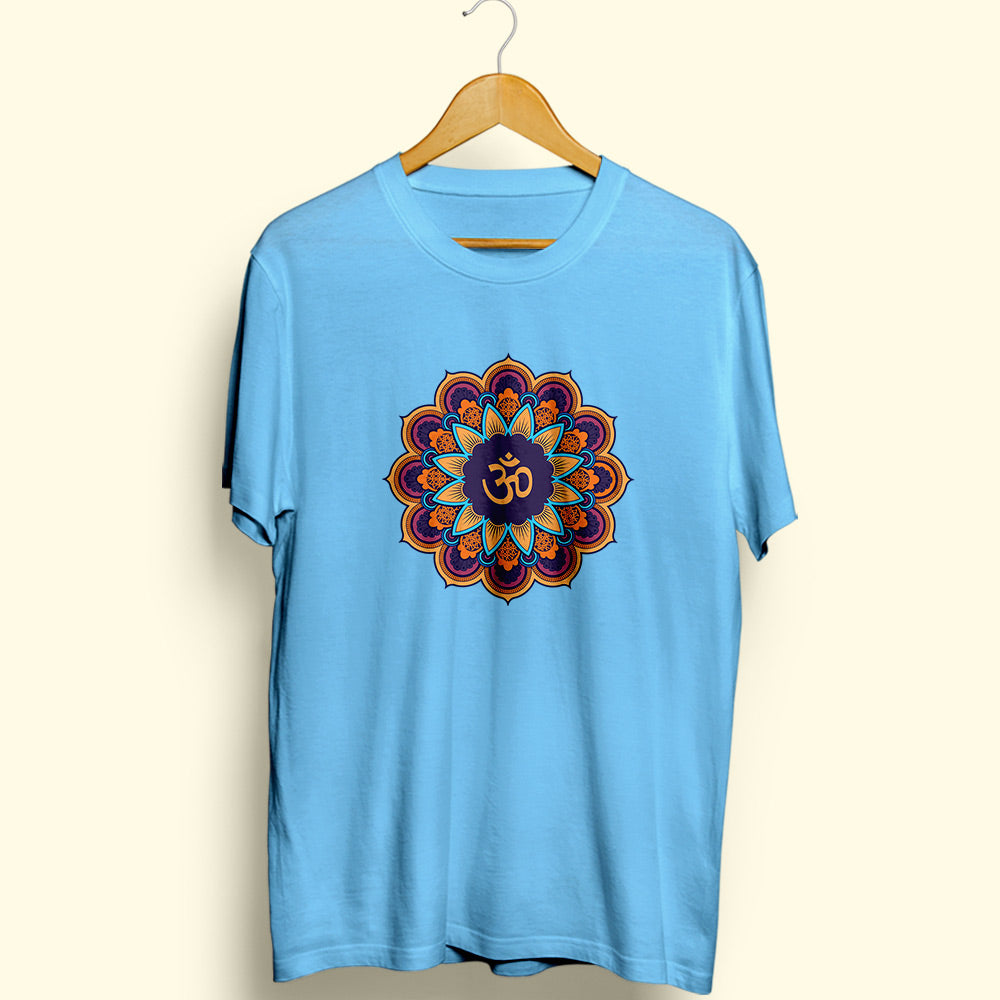 Mandala OM Half Sleeve T-Shirt - Soul & Peace
