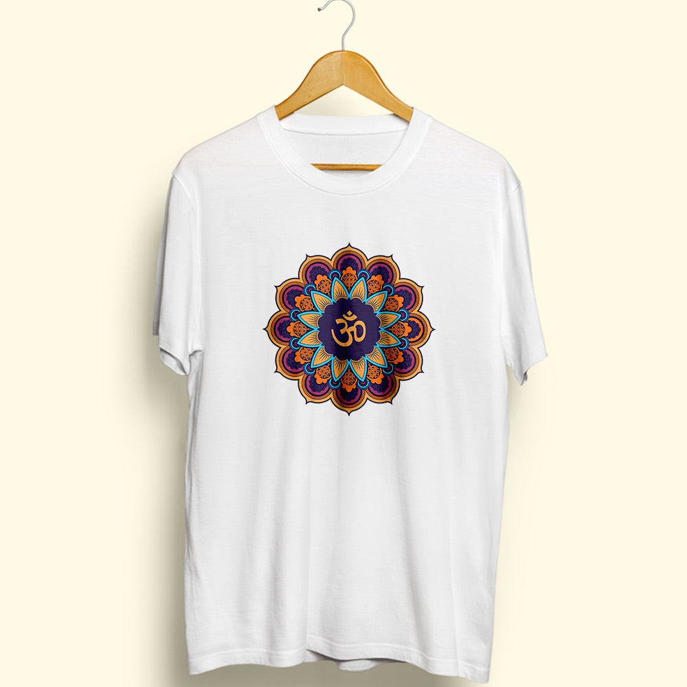 Mandala OM Half Sleeve T-Shirt - Soul & Peace