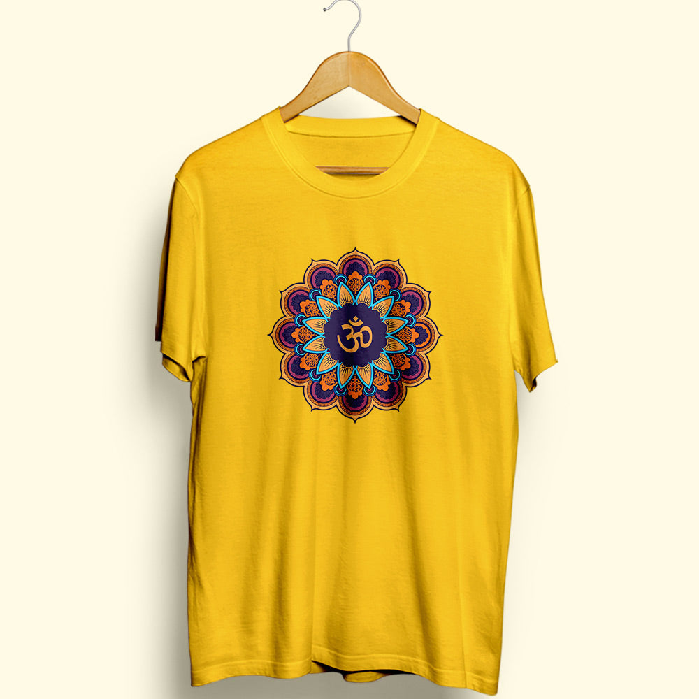 Mandala OM Half Sleeve T-Shirt - Soul & Peace
