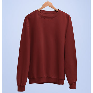 Maroon Plain Sweatshirt