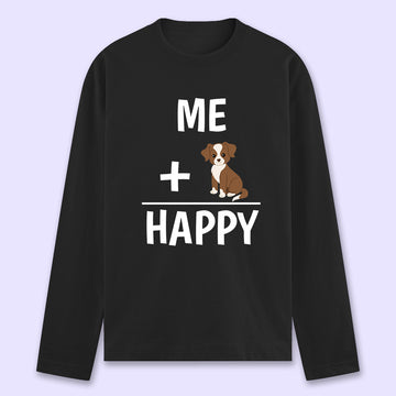 Me & Dog = Happy Full Sleeve T-shirt - Soul & Peace