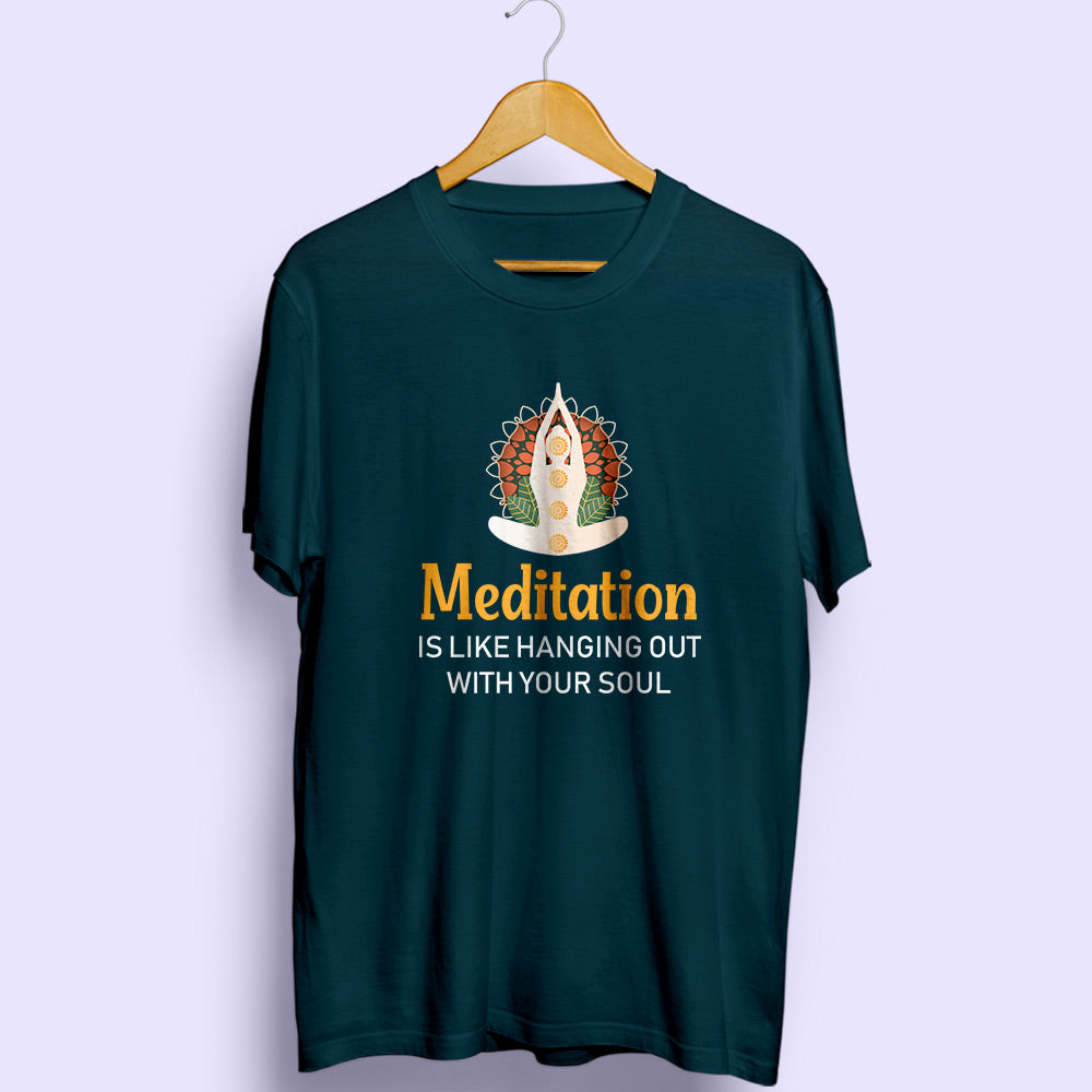 Meditation Half Sleeve T-Shirt - Soul & Peace