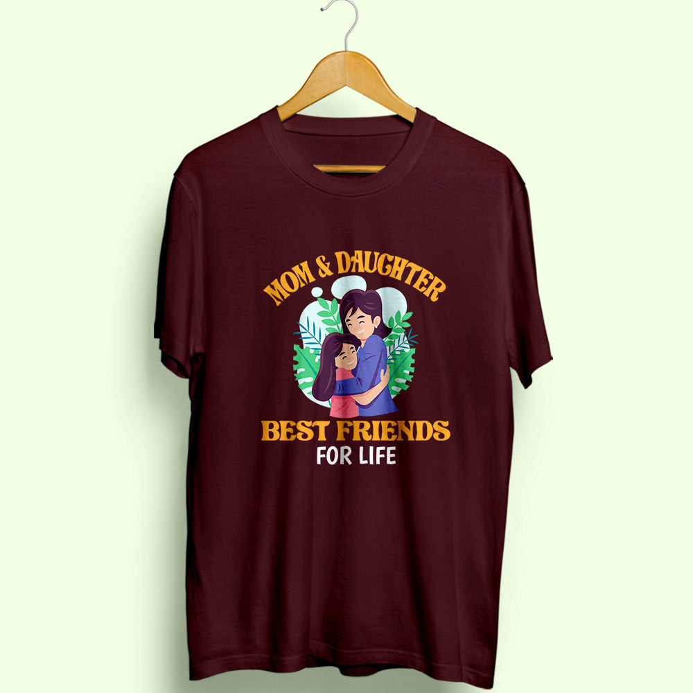 Mom & Daughter Best Friends Half Sleeve T-Shirt - Soul & Peace
