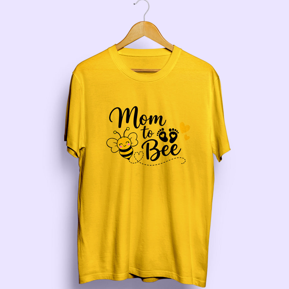 Mom To Bee Half Sleeve T-Shirt