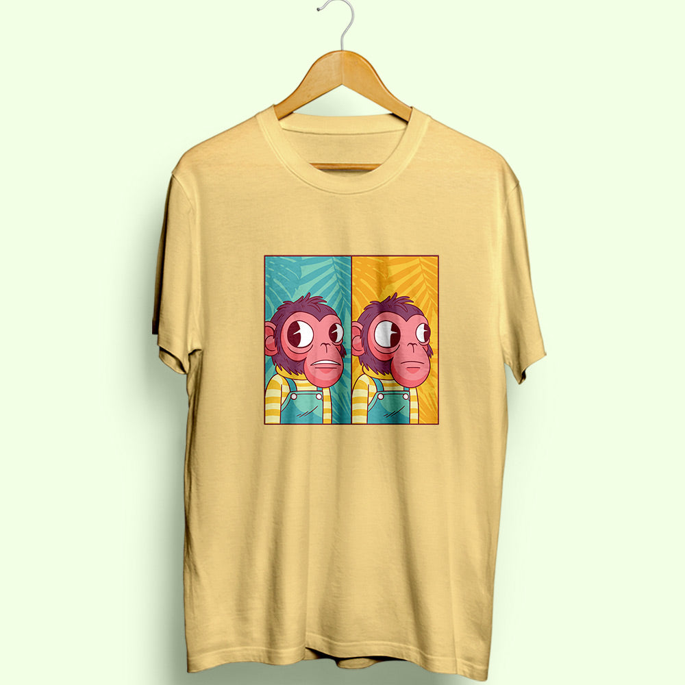 Monkey Meme Half Sleeve T-Shirt