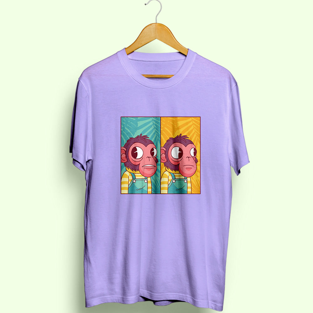 Monkey Meme Half Sleeve T-Shirt
