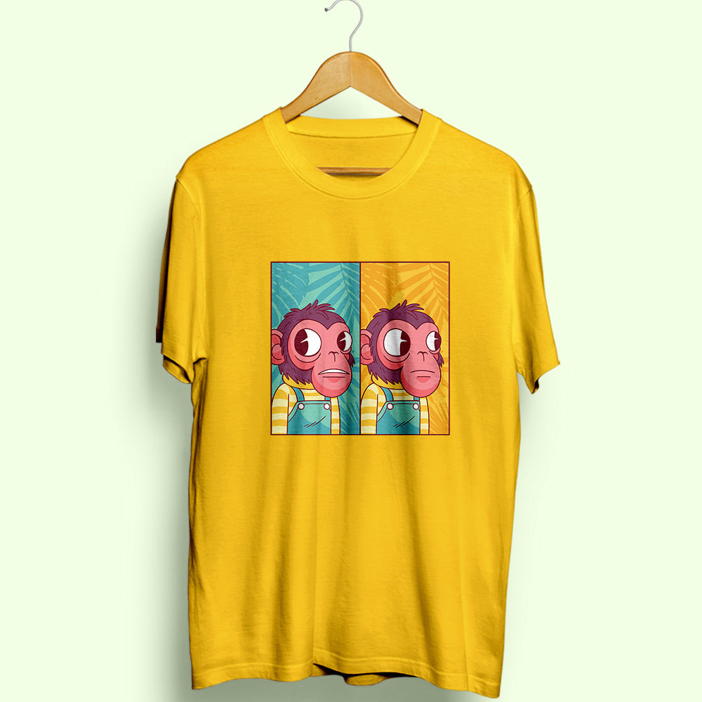 Monkey Meme Half Sleeve T-Shirt