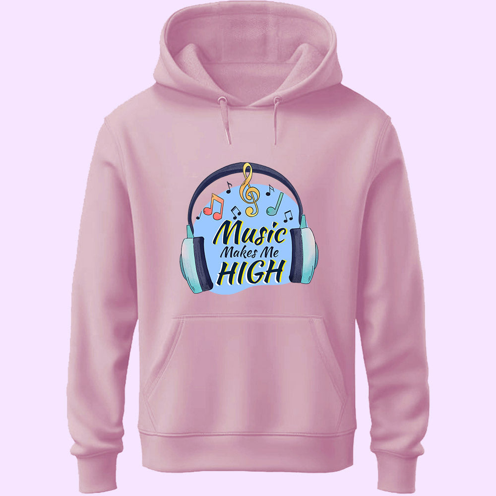 Music Makes Me High Unisex Hoodie