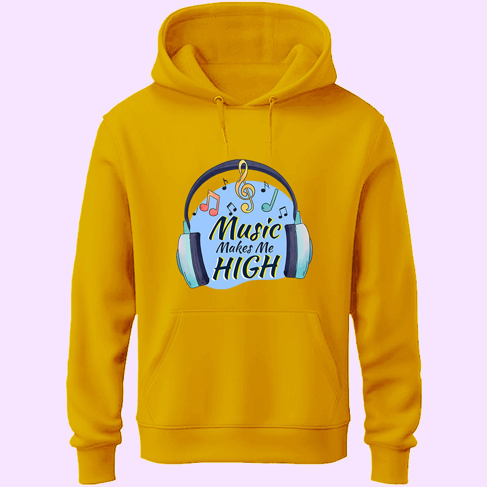Music Makes Me High Unisex Hoodie