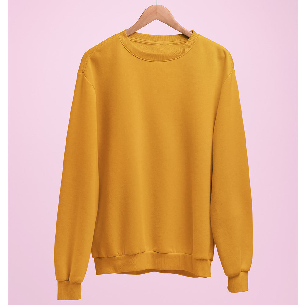 Mustard Yellow Plain Sweatshirt - Soul & Peace