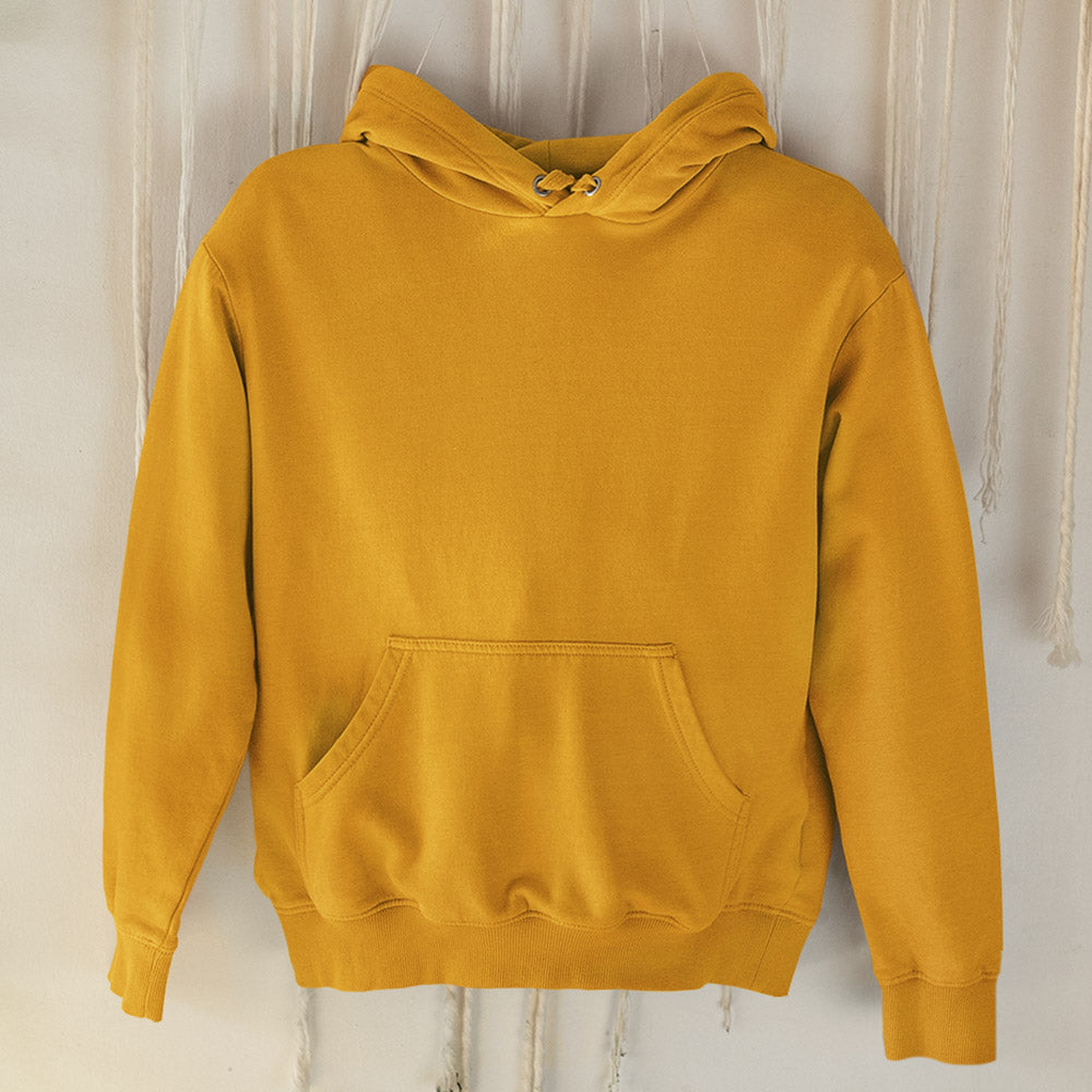 Mustard yellow hoodie sale