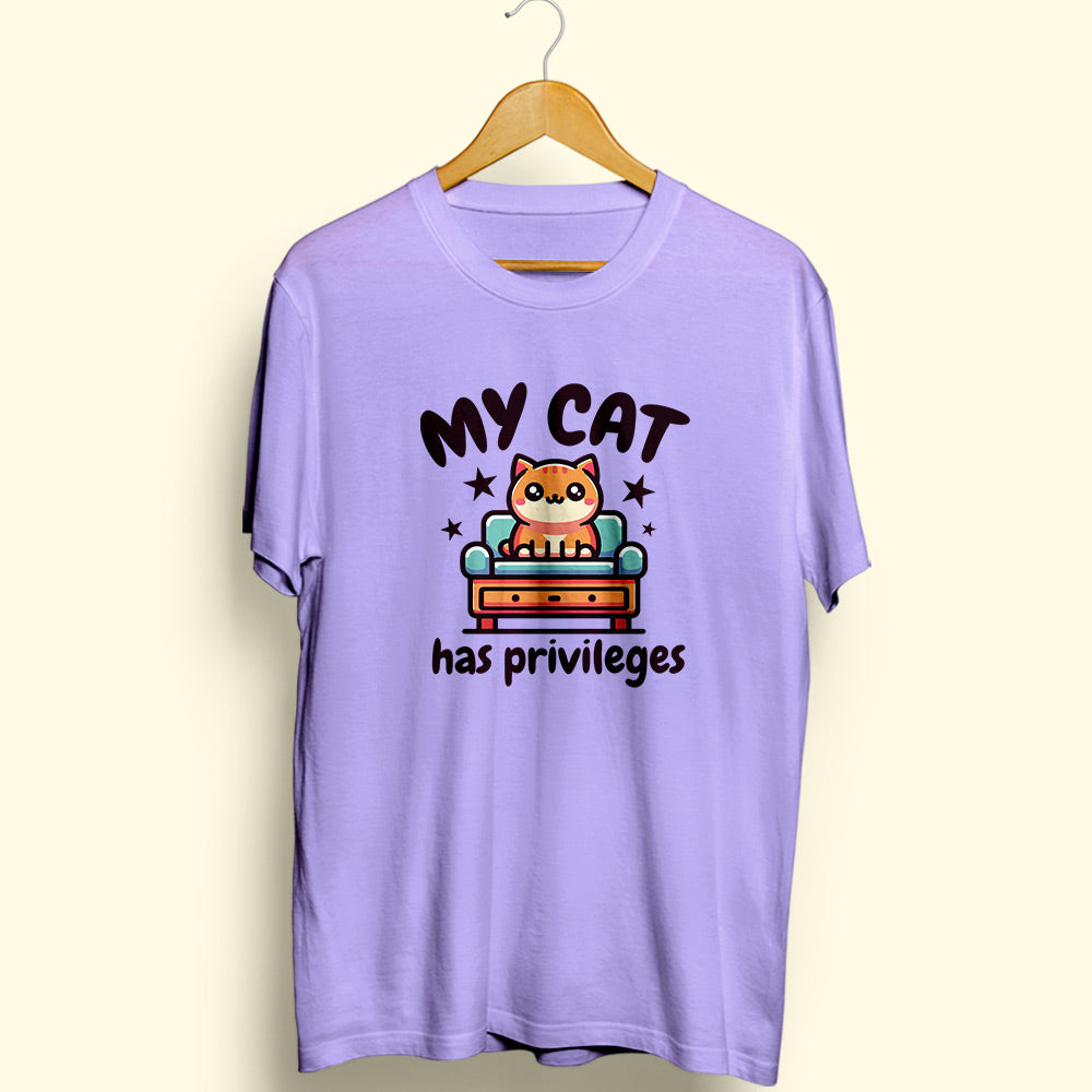 My Cat Has Privileges Half Sleeve T-Shirt